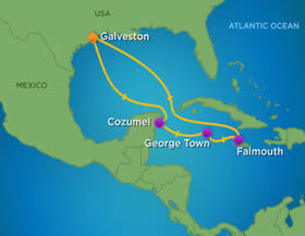Bearibbean Caribbean gay bears cruise map