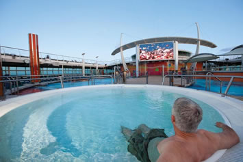 Liberty of the Seas pool movies