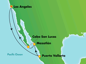 Bearibbean Mexican Riviera gay bears cruise map