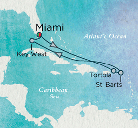 Caribbean Luxury Gay Cruise map