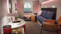 Scarlet Lady Sea View Stateroom