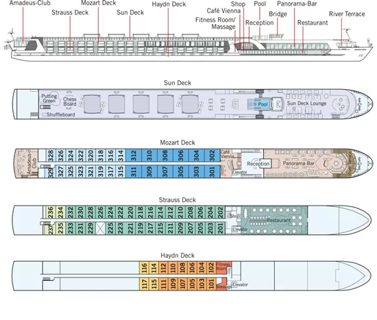 Amadeus Nova deck plans