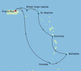Southern Caribbean gay bears cruise map