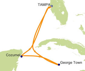 Caribbean gay daddy cruise map