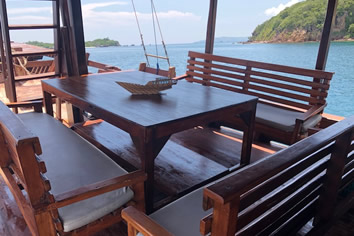 Flores gay cruise ship deck view