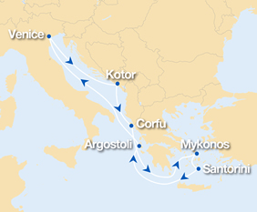 The Cruise European Gay Cruise 2019 map