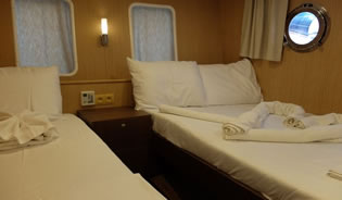 Turkey gay gulet cruise yacht cabin