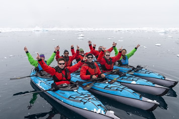 Antarctica gay cruise paddling