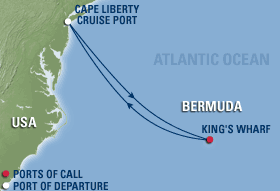 Bermuda Gay Group cruise map