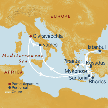 Greek Isles and Turkey Gay Group Cruise on Celebrity's Solstice map
