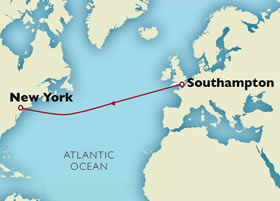 Queen Mary 2 Gay Group Westbound Transatlantic crossing