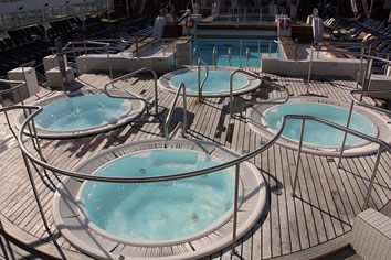 Celebrity Century Pool deck whirlpools