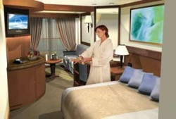 Queen Elizabeth Princess Suite cabin