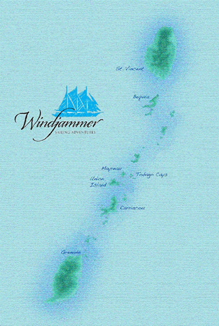 Exclusively gay Windjammer Mandalay Cruise map
