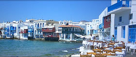 Atlantis Mediterranean gay cruise visiting Mykonos, Greece