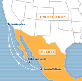 Atlantis 2012 Mexico gay cruise map