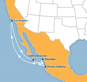 Atlantis 2015 Mexico gay cruise map