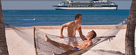 Atlantis 2014 Silhouette Caribbean gay cruise - Coco Cay, Bahamas