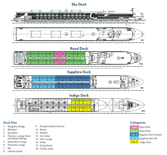 Avalon Luminary Deck Plan