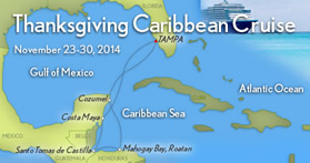Exclusively lesbian Thanksgiving Caribbean cruise map