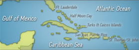 Exclusively lesbian Caribbean cruise map