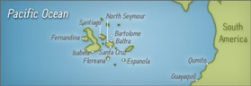 Lesbian Galapagos adventure cruise map