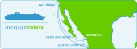 All-Lesbian Mexican Riviera cruise map