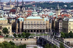 Prague panorama view