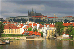 Prague river view