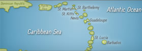 Exclusively Lesbian Barbados sailing map