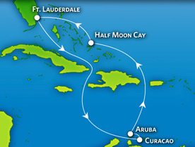 All Gay Caribbean Cruise map