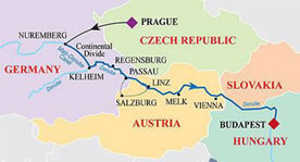 All Gay Legendary Danube Cruise map