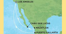 All Gay Mexican Riviera Cruise map
