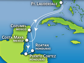 All Gay Caribbean Cruise map