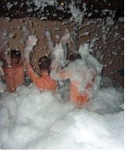 Foam party at Chaps gay club Gran Canaria