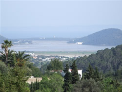 View from Ibiza exclusively gay guesthouse Vista Salinas