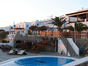 Mykonos gay holiday accommodation Hotel Carrop Tree