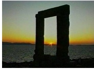 Naxos Portara Temple at Sunset