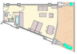 Sitges gay holiday accommodation Playa Golf Hotel Double Room