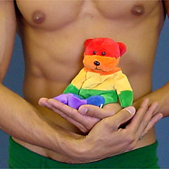 Rainbow Beanie Stoney Bear