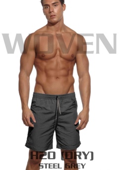 C-IN2 Patterned Swim Short Blackcap