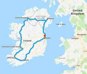 Ireland Gay Tour Map