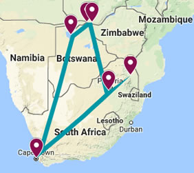 Africa Gay Epic Journey Map