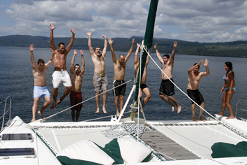 New Zealand gay catamaran trip