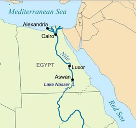 Egypt Gay Tour Map