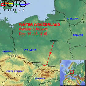 Poland Gay Tour Map