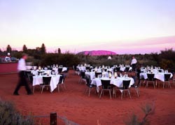 Exclusively gay Australia tour - Ayers Rock dinner