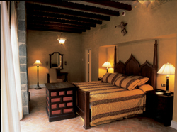 Exclusively gay Peru tour hotel bedroom